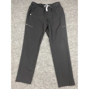 Black Kuaro Cargo Figs Scrub Pants